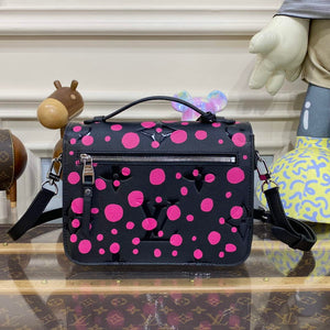 LV M46420 Louis Vuitton LV x YK Pochette M¨¦tis Black/Fuchsia - Default Title - View 2