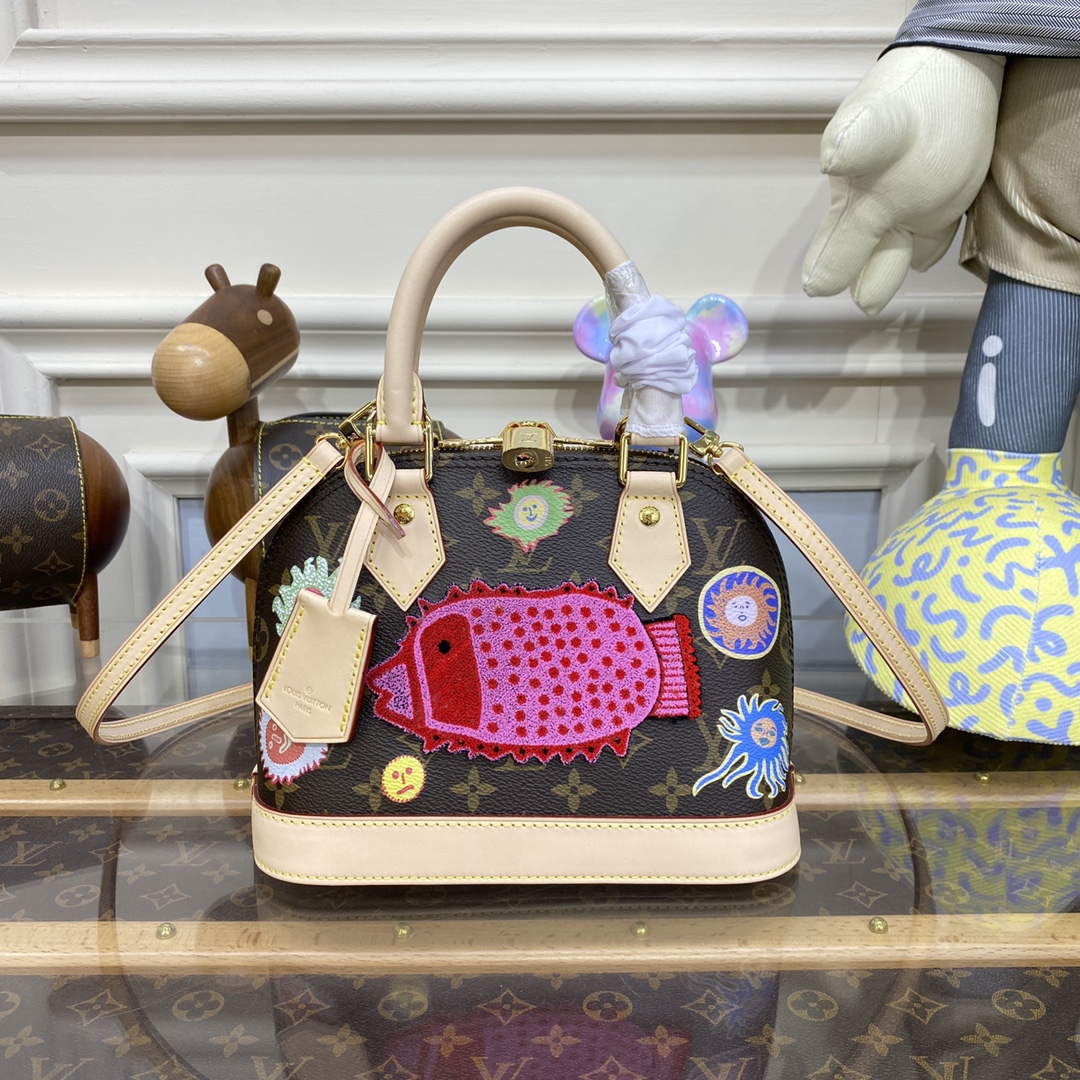 LV M46428 Louis Vuitton LV x YK Alma BB Bag - Default Title - View 1