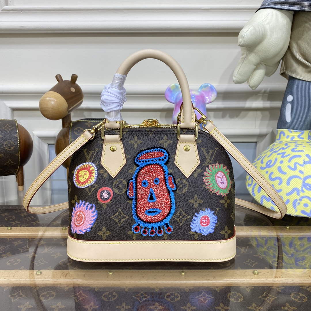 LV M46428 Louis Vuitton LV x YK Alma BB Bag - Default Title - View 2