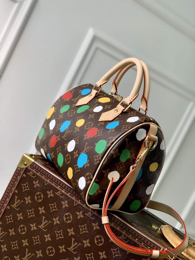 LV M46433 Louis Vuitton LV x YK Speedy Bandouliere 25 Bag - Default Title - View 3