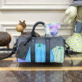 LV M46437 Louis Vuitton LV x YK Keepall 25 Bag Monogram Eclipse
