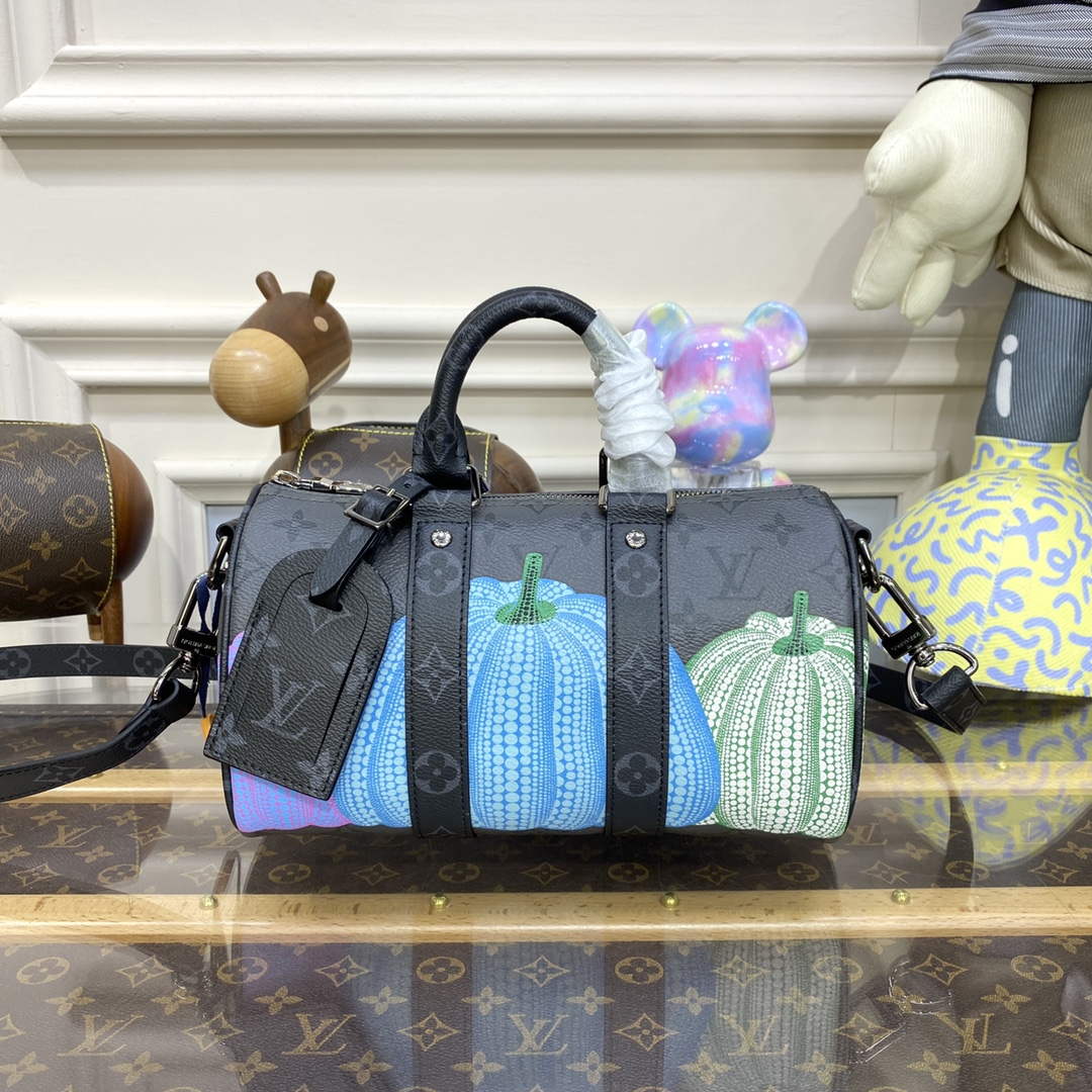 LV M46437 Louis Vuitton LV x YK Keepall 25 Bag - Default Title - View 1