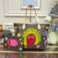 LV M46447 Louis Vuitton LV x YK Neverfull MM Bag - Default Title - View 1
