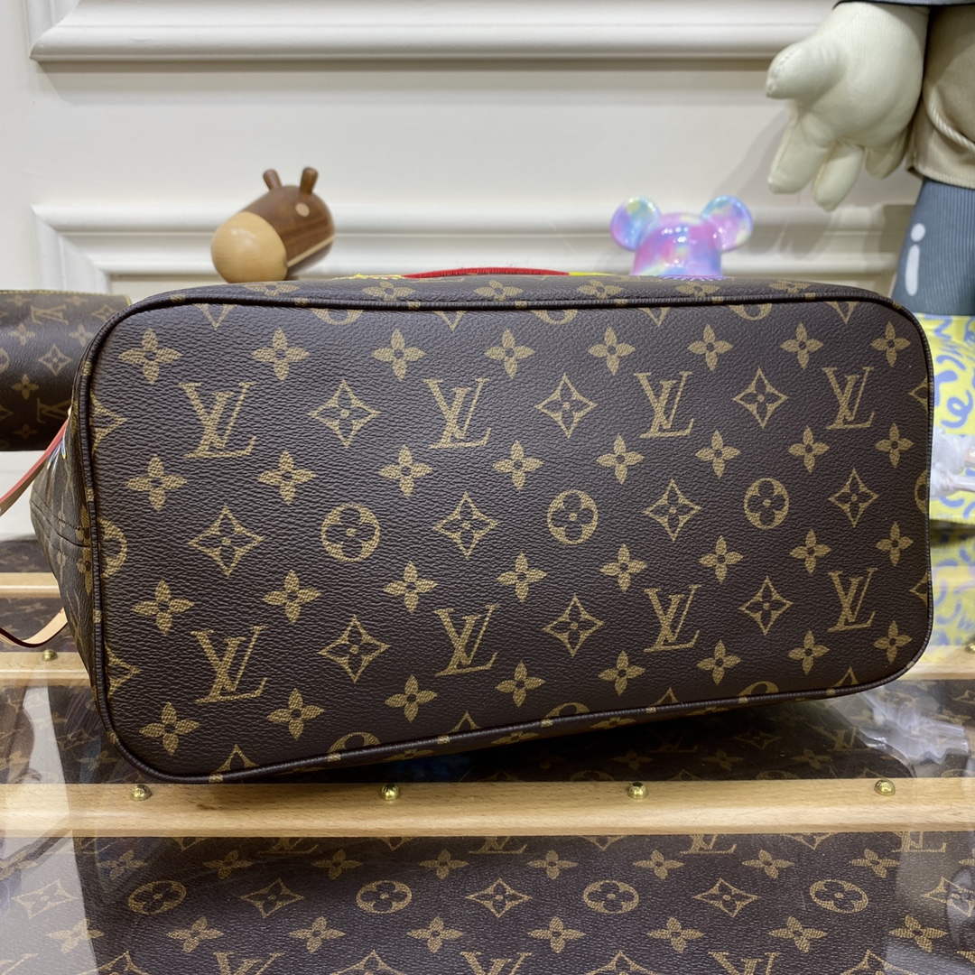 LV M46447 Louis Vuitton LV x YK Neverfull MM Bag - Default Title - View 4
