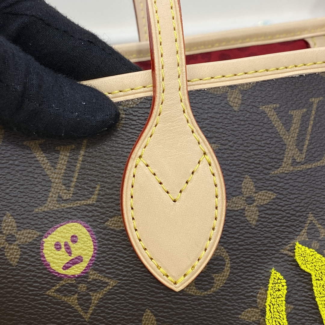 LV M46447 Louis Vuitton LV x YK Neverfull MM Bag - Default Title - View 7