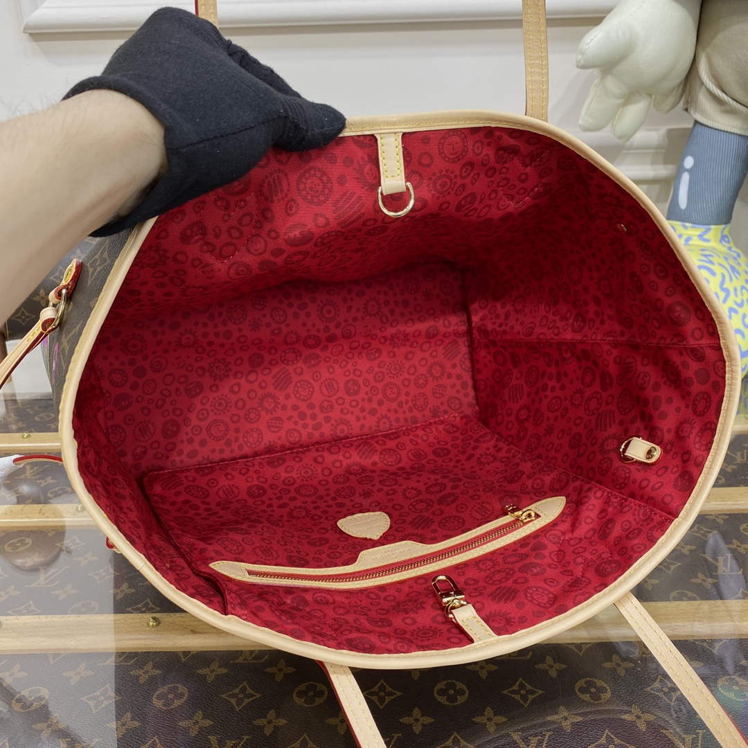 LV M46447 Louis Vuitton LV x YK Neverfull MM Bag - Default Title - View 9