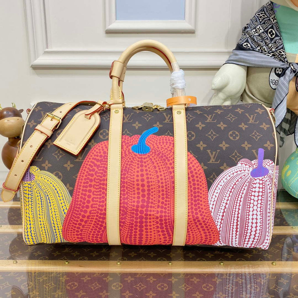 LV M46471 Louis Vuitton LV x YK Keepall Bandouliere 45 Bag Monogram
