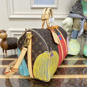 LV M46471 Louis Vuitton LV x YK Keepall Bandouliere 45 Bag Monogram - Default Title - View 3