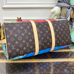 LV M46471 Louis Vuitton LV x YK Keepall Bandouliere 45 Bag Monogram - Default Title - View 4
