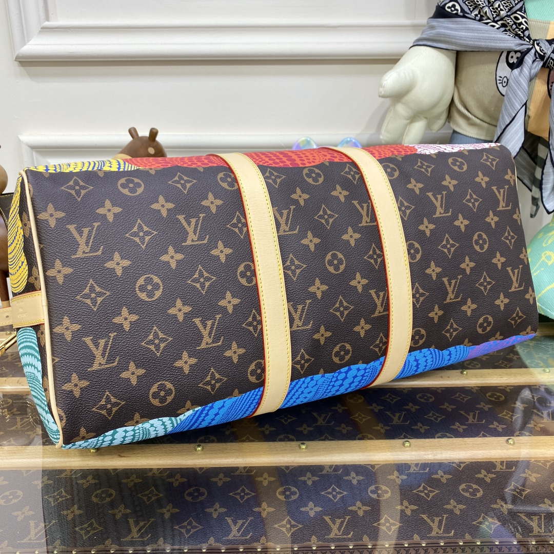 LV M46471 Louis Vuitton LV x YK Keepall Bandouliere 45 Bag Monogram