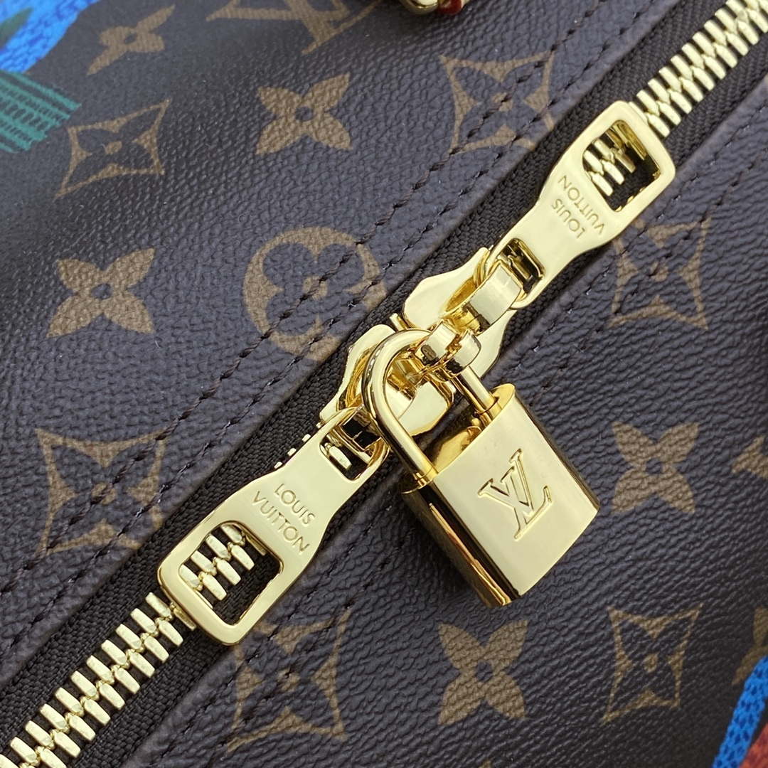 LV M46471 Louis Vuitton LV x YK Keepall Bandouliere 45 Bag Monogram - Default Title - View 6