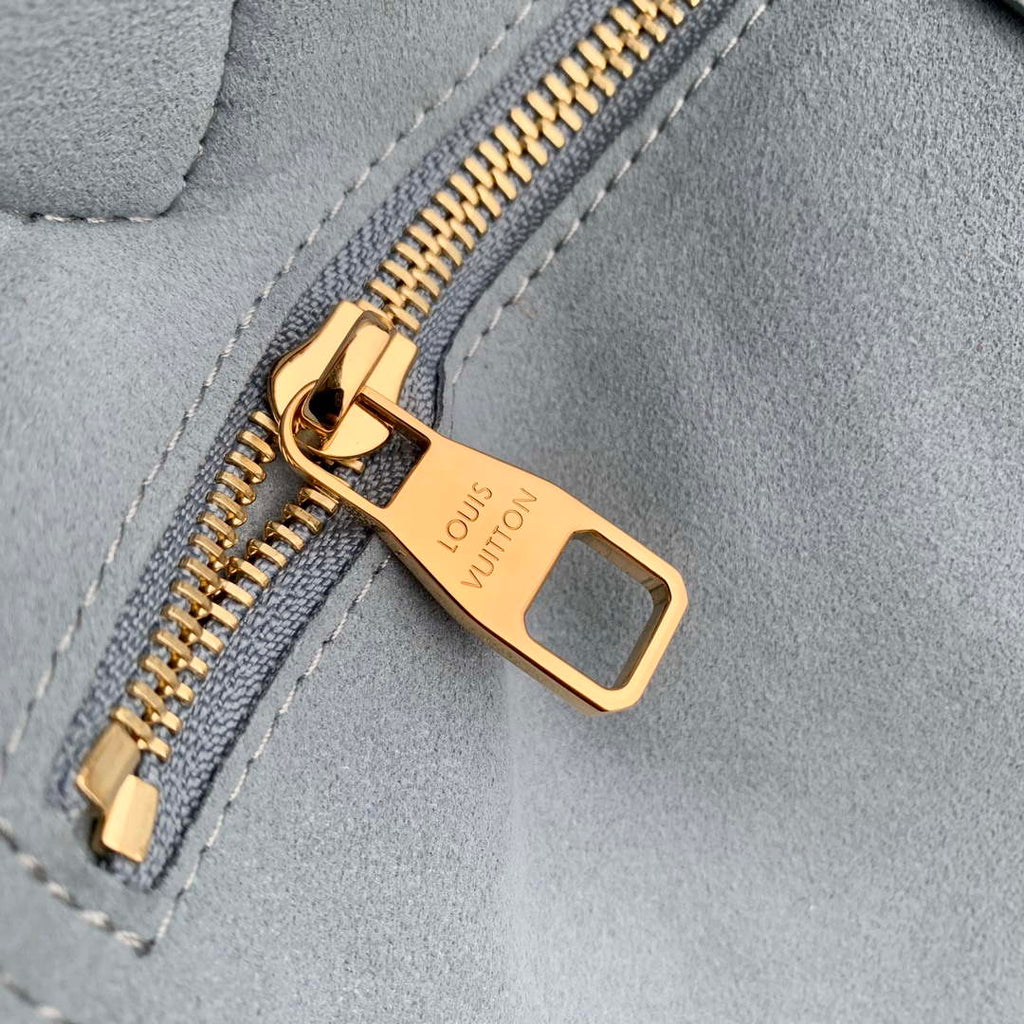LV M46482 Louis Vuitton Neverfull MM Bag M45685 Monogram Empreinte Leather Blue
