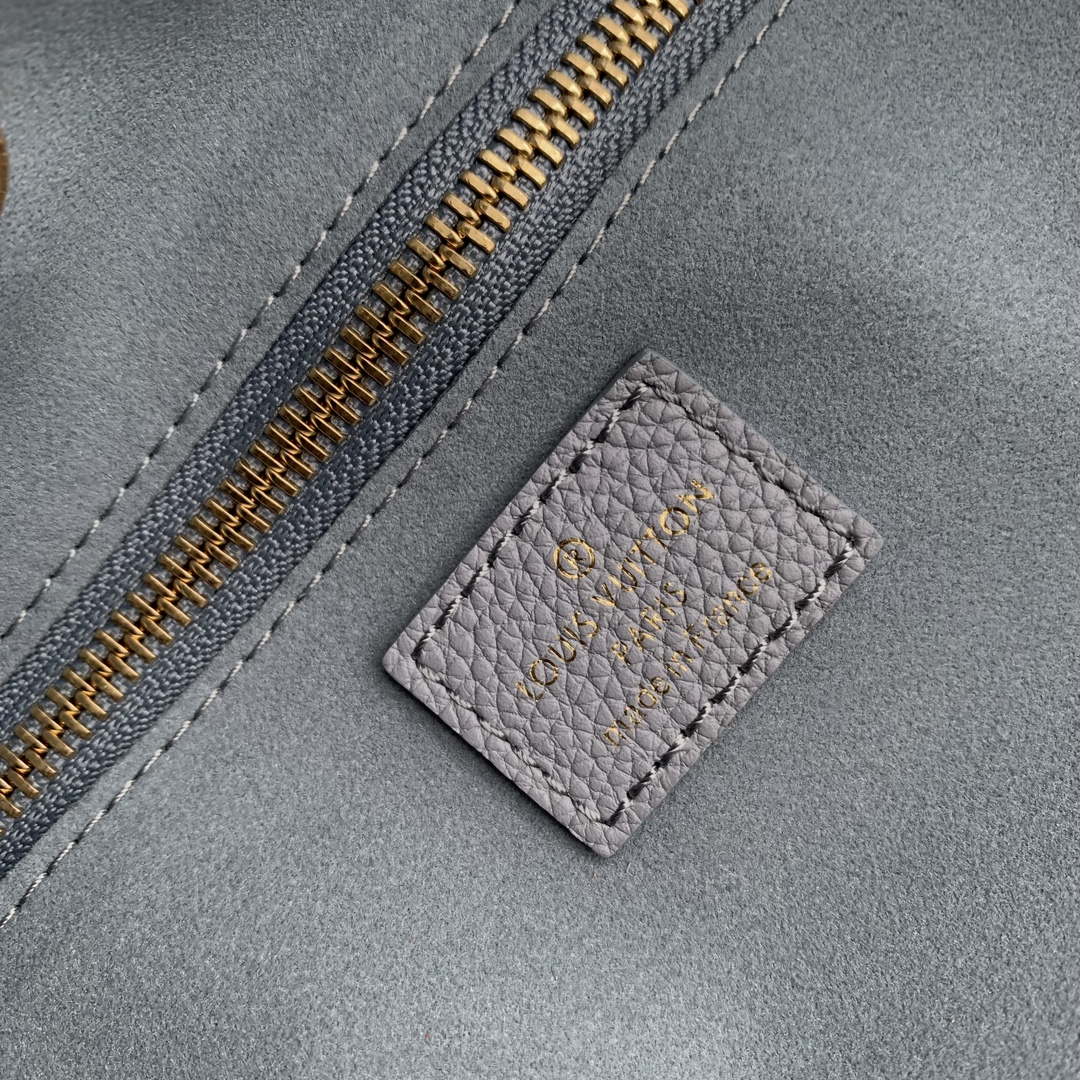 LV M46482 Louis Vuitton Neverfull MM Bag M45685 Monogram Empreinte Leather Blue - Default Title - View 8