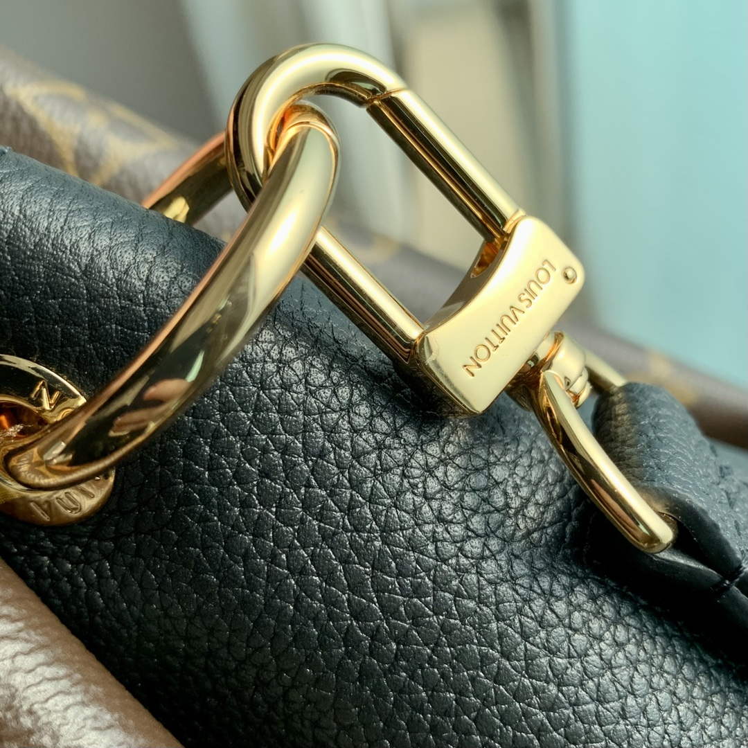 LV M46495 Louis Vuitton Op¨¦ra BB Tote Bag Black