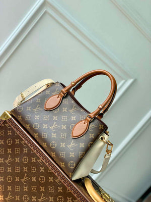 LV M46495 Louis Vuitton Op¨¦ra BB Tote Bag Cr¨¨me Beige - Default Title - View 2