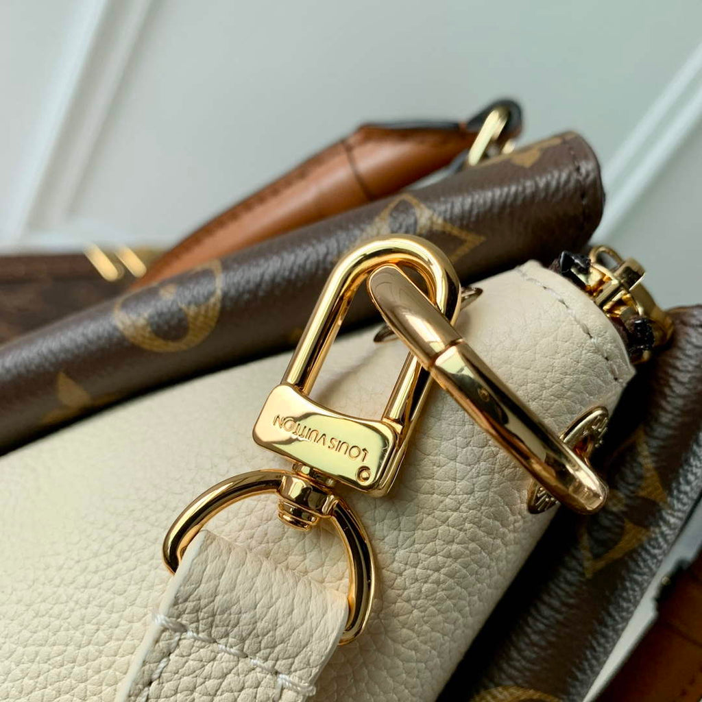 LV M46495 Louis Vuitton Op¨¦ra BB Tote Bag Cr¨¨me Beige