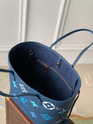 LV M46514 Louis Vuitton Neverfull MM Bag Gradient Blue - Default Title - View 8