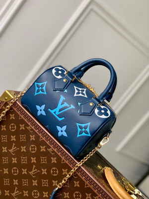 LV M46517 Louis Vuitton Speedy Bandouliere 20 Gradient Blue - Default Title - View 1