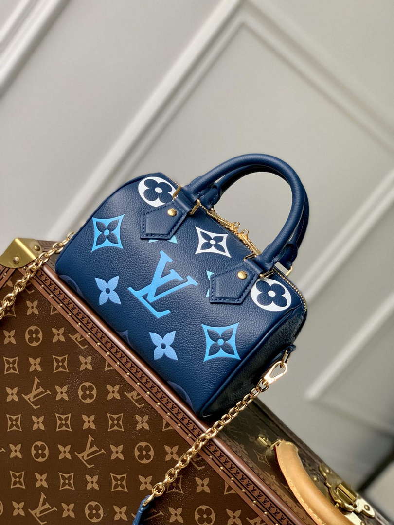 LV M46517 Louis Vuitton Speedy Bandouliere 20 Gradient Blue - Default Title - View 1