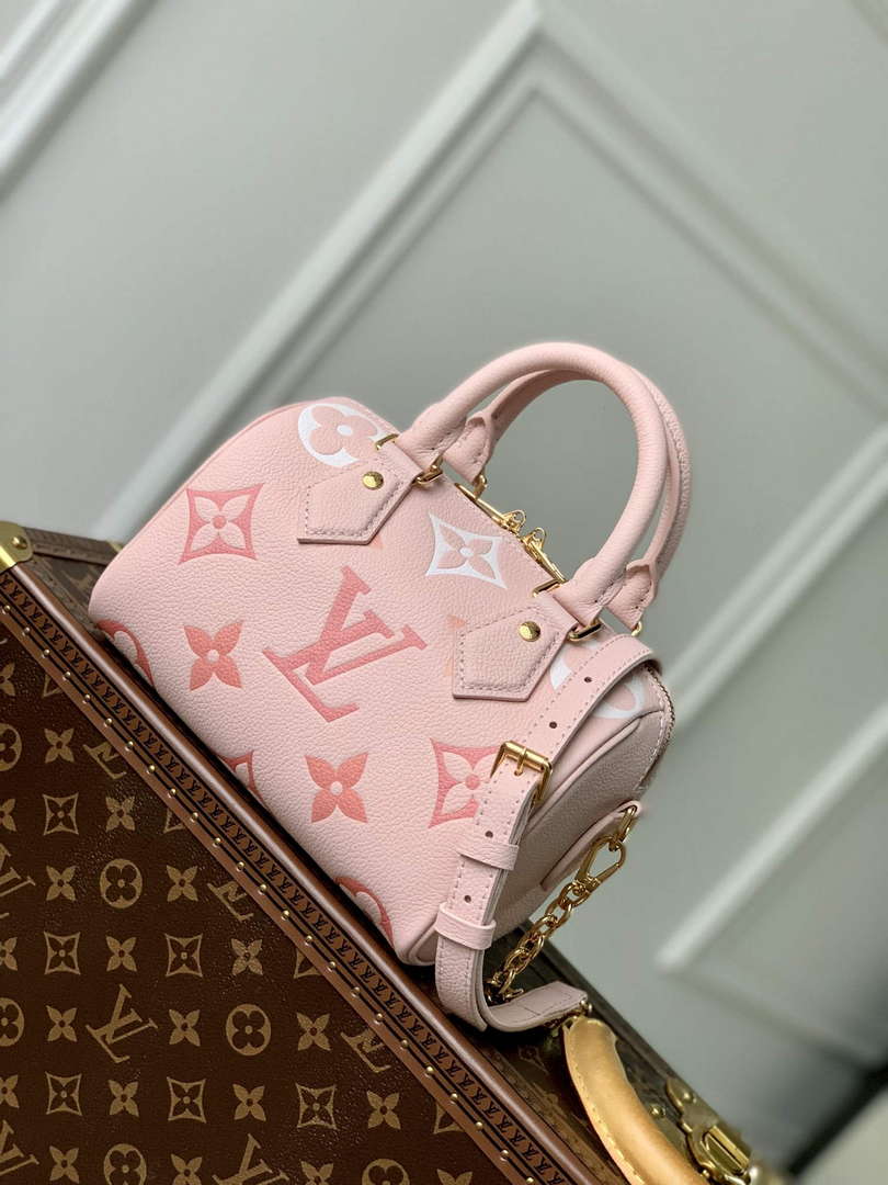 LV M46518 Louis Vuitton Speedy Bandouliere 20 Gradient Pink