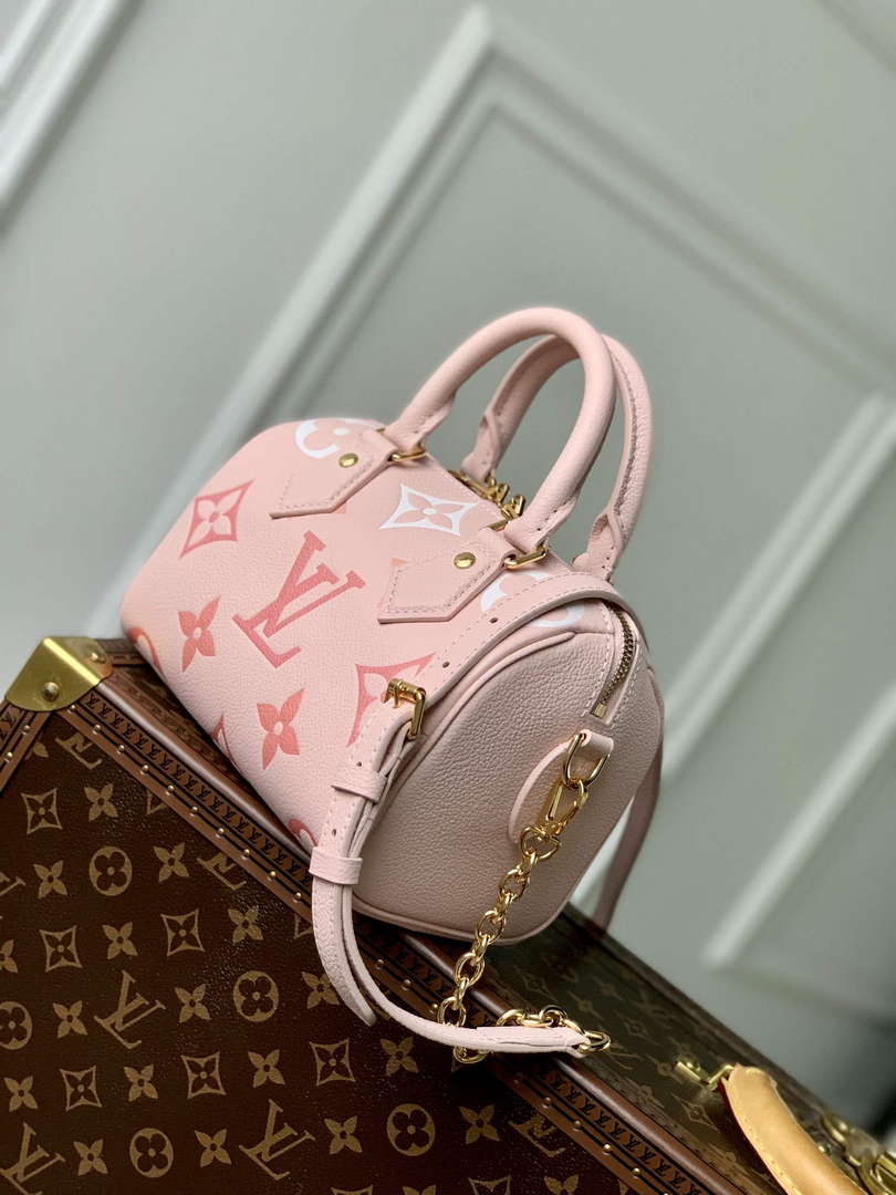 LV M46518 Louis Vuitton Speedy Bandouliere 20 Gradient Pink