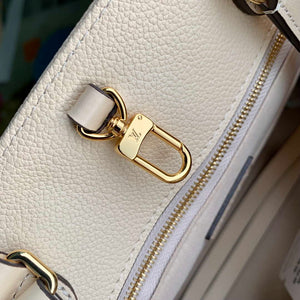 LV M46531 Louis Vuitton OnTheGo MM Bag Monogram Empreinte Beige - Default Title - View 7
