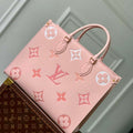LV M46542 Louis Vuitton OnTheGo MM Bag Gradient Pink - Default Title - View 1