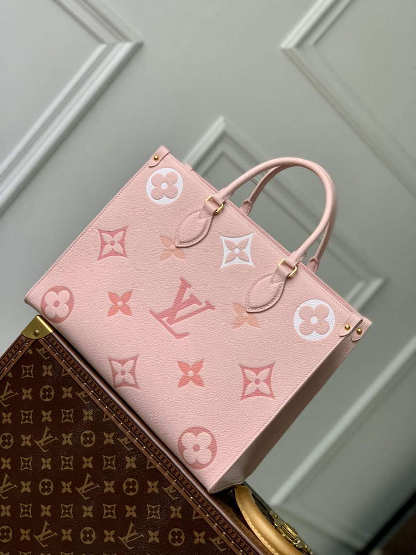 LV M46542 Louis Vuitton OnTheGo MM Bag Gradient Pink - Default Title - View 3