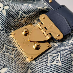 LV M46544 Louis Vuitton Monogram Clutch Bag Blue - Default Title - View 5
