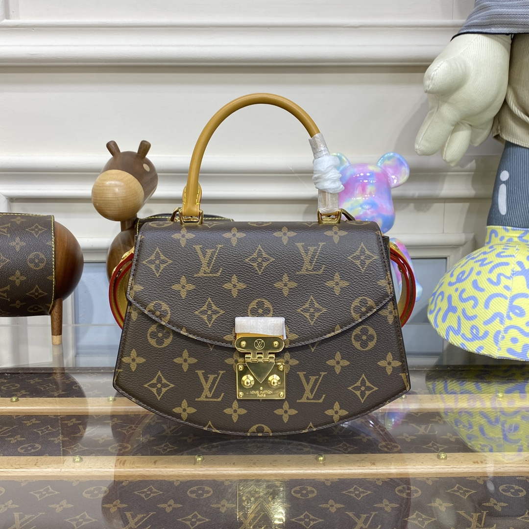 LV M46548 Louis Vuitton Tilsitt Monogram Handbag Brown - Default Title - View 1