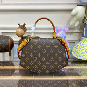 LV M46548 Louis Vuitton Tilsitt Monogram Handbag Brown - Default Title - View 2
