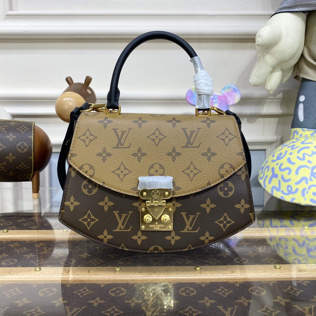 LV M46548 Louis Vuitton Tilsitt Monogram Handbag Yellow - Default Title - View 1