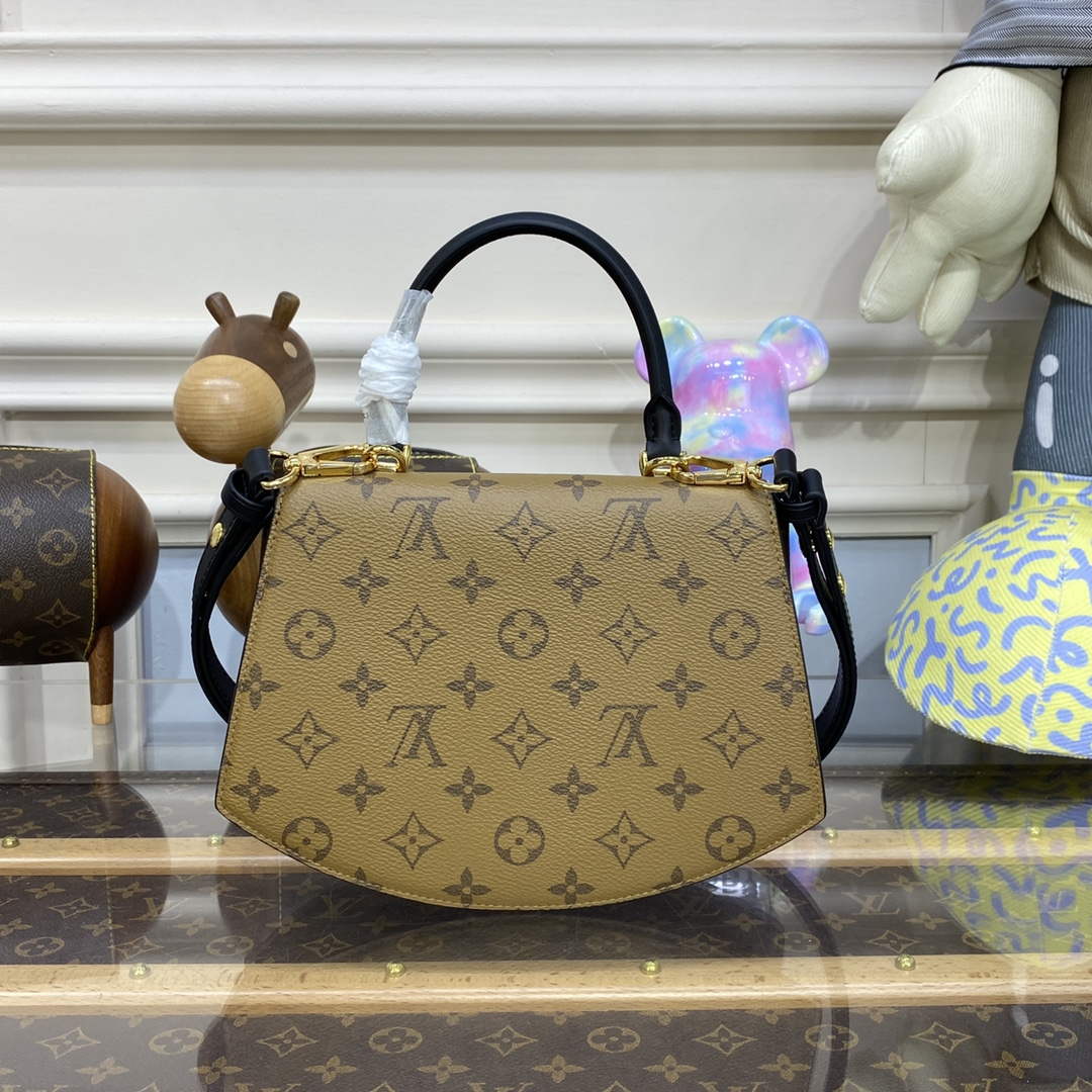 LV M46548 Louis Vuitton Tilsitt Monogram Handbag Yellow - Default Title - View 3