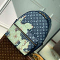 LV M46553 Louis Vuitton Discovery Backpack Bag Blue - Default Title - View 1