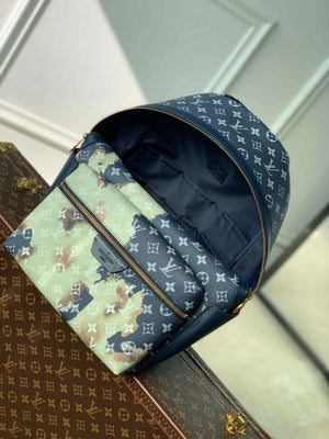 LV M46553 Louis Vuitton Discovery Backpack Bag Blue - Default Title - View 8