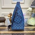 LV M46562 Louis Vuitton Duo Slingbag Navy River Blue - Default Title - View 1