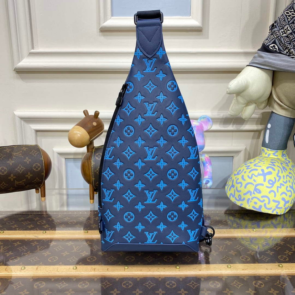 LV M46562 Louis Vuitton Duo Slingbag Navy River Blue