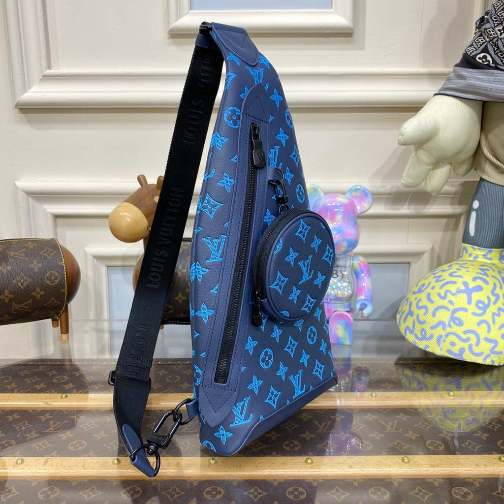 LV M46562 Louis Vuitton Duo Slingbag Navy River Blue