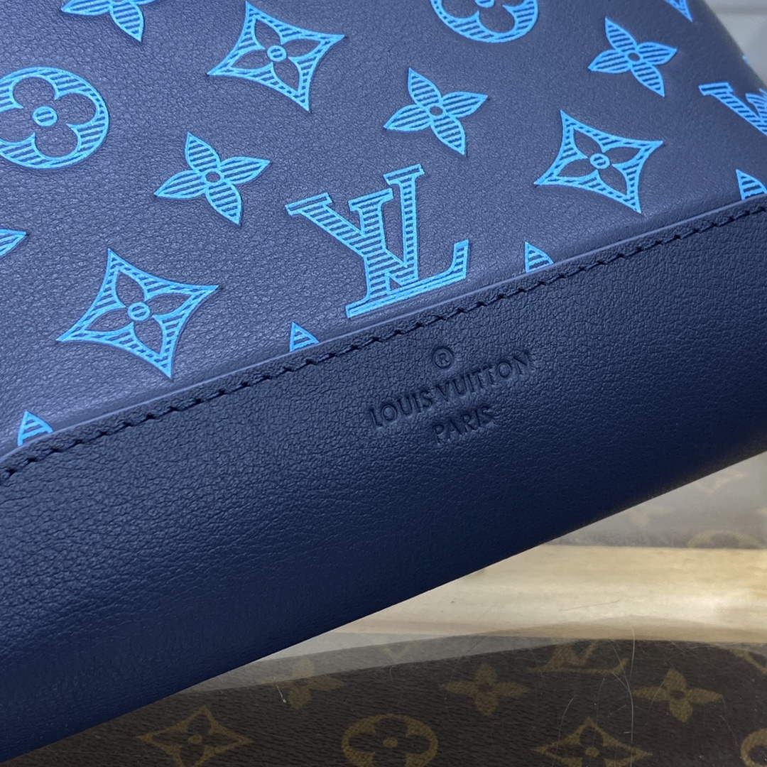 LV M46562 Louis Vuitton Duo Slingbag Navy River Blue - Default Title - View 5