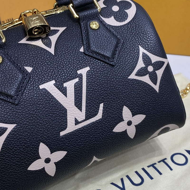 LV M46575 Louis Vuitton Speedy Bandouliere 20 Bag Black