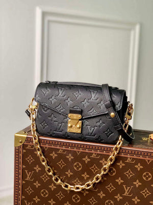 LV M46595 Louis Vuitton Pochette M¨¦tis East West Handbag Black - Default Title - View 2