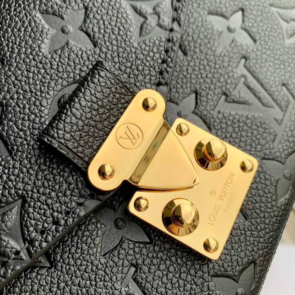 LV M46595 Louis Vuitton Pochette M¨¦tis East West Handbag Black