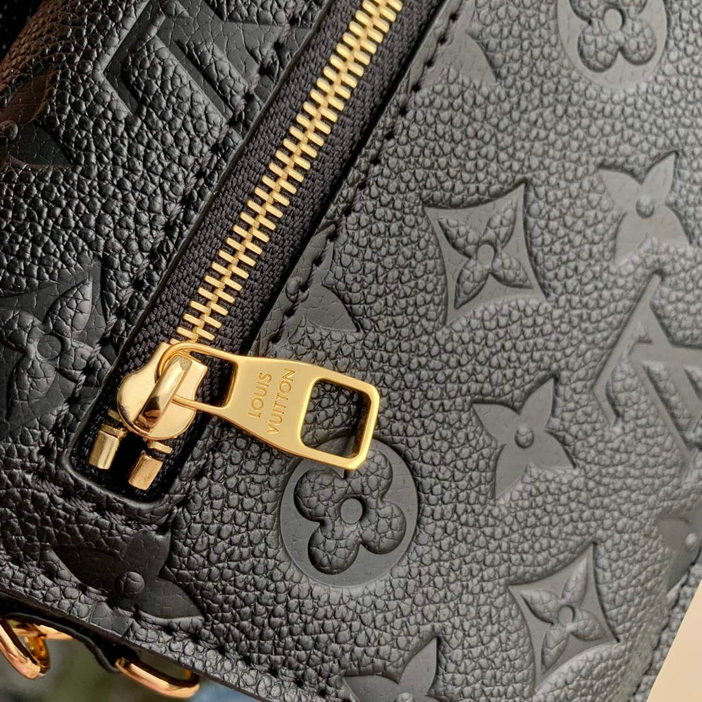 LV M46595 Louis Vuitton Pochette M¨¦tis East West Handbag Black
