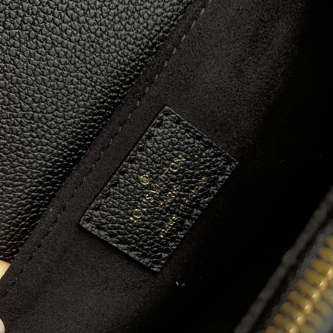 LV M46595 Louis Vuitton Pochette M¨¦tis East West Handbag Black