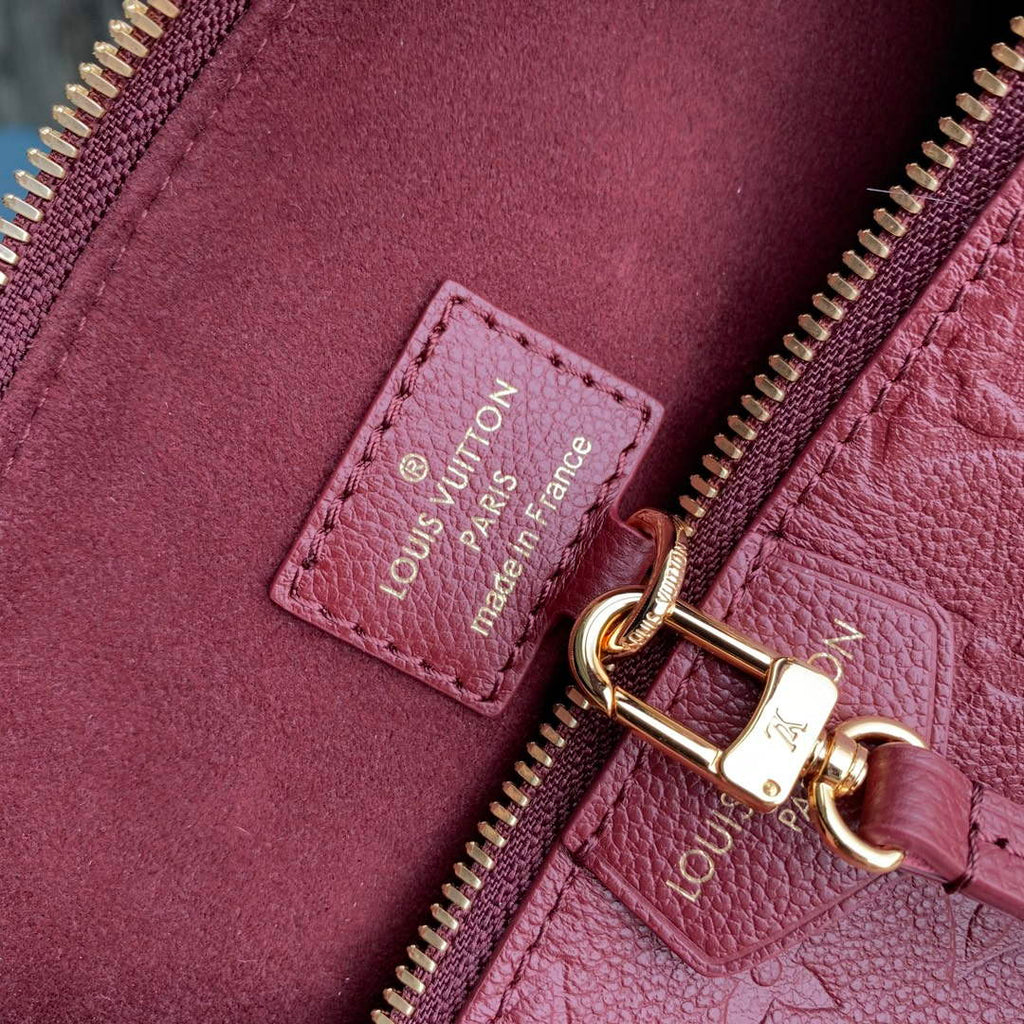 LV M46610 Louis Vuitton Sac Sport Bag Wine Red