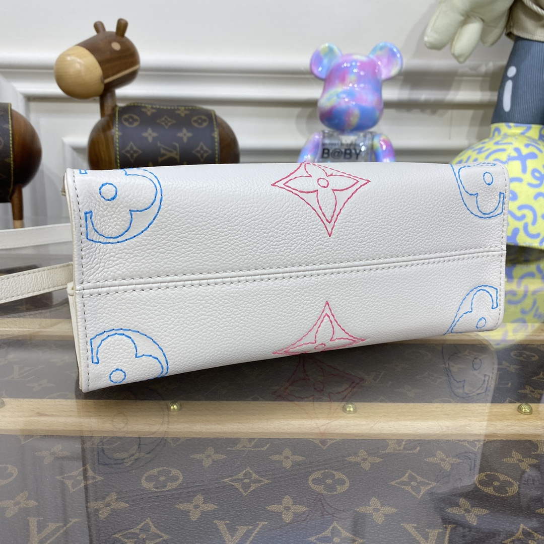 LV M46629 Louis Vuitton OnTheGo PM Handbag Beige - Default Title - View 4