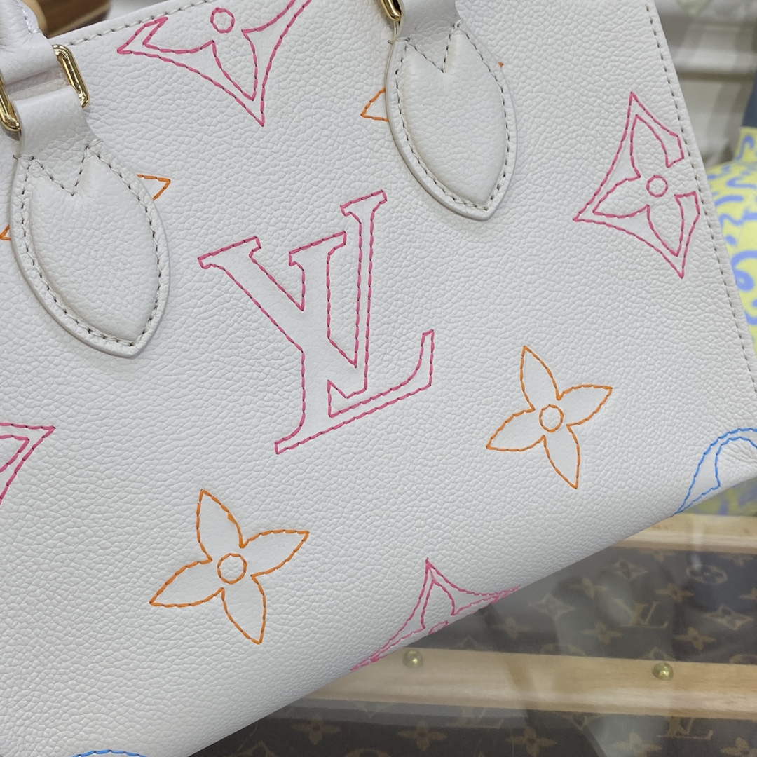 LV M46629 Louis Vuitton OnTheGo PM Handbag Beige - Default Title - View 5