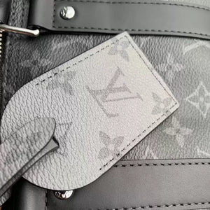 LV M46655 Louis Vuitton Keepall Bandouliere 35 Monogram Eclipse Black - Default Title - View 6