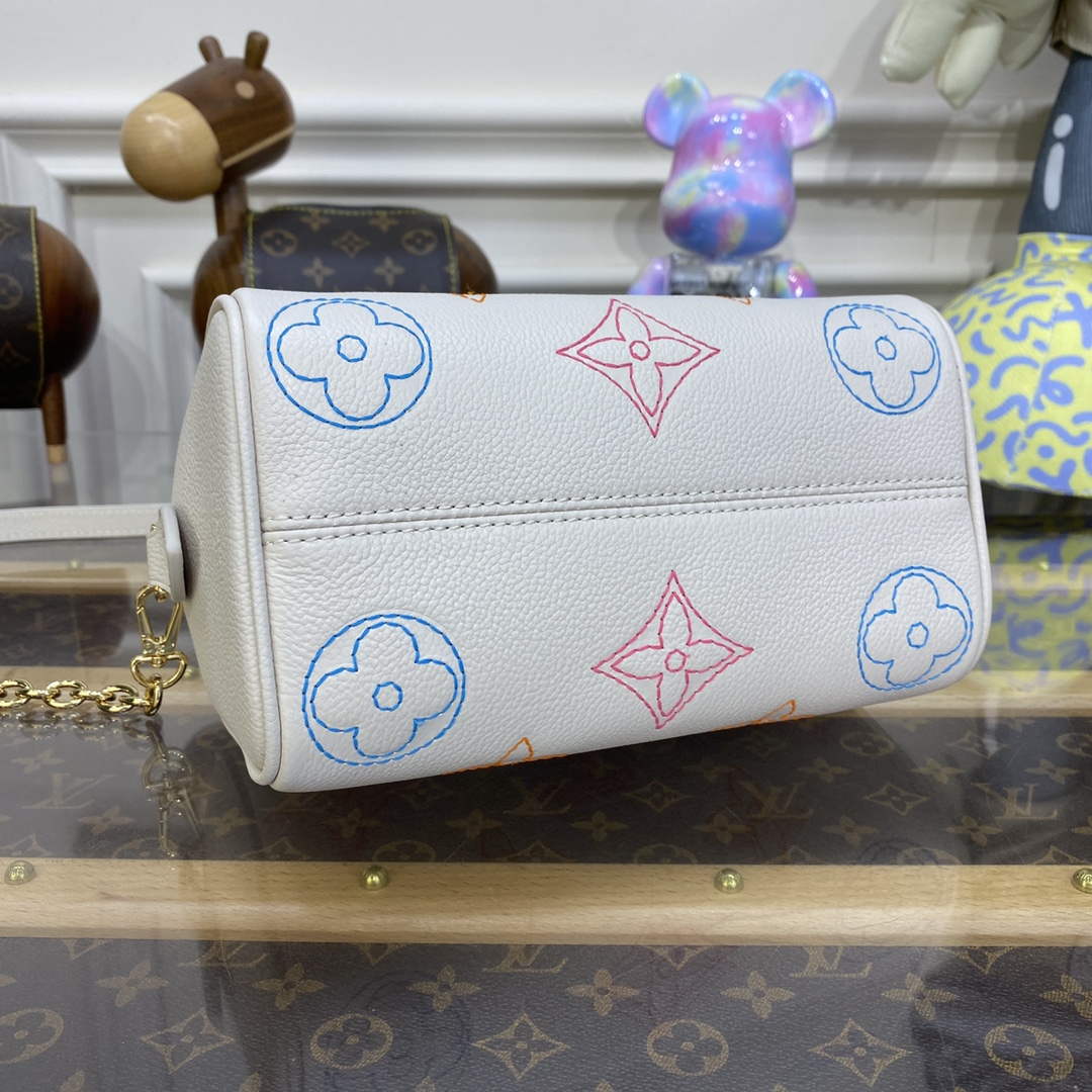 LV M46667 Louis Vuitton Speedy Bandouliere 20 Handbag Beige