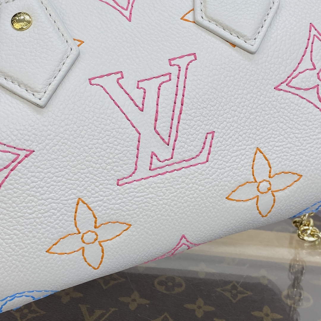 LV M46667 Louis Vuitton Speedy Bandouliere 20 Handbag Beige